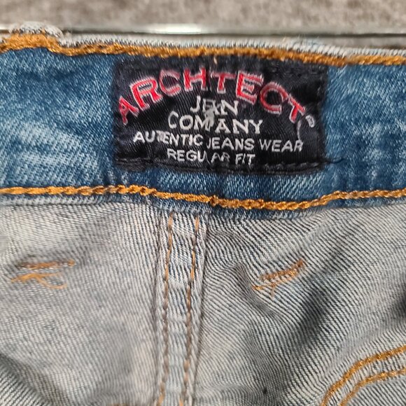 Architect Jean Company Men's Regular Fit Medium Wash Jeans Size 44x32 - Picture 7 of 16